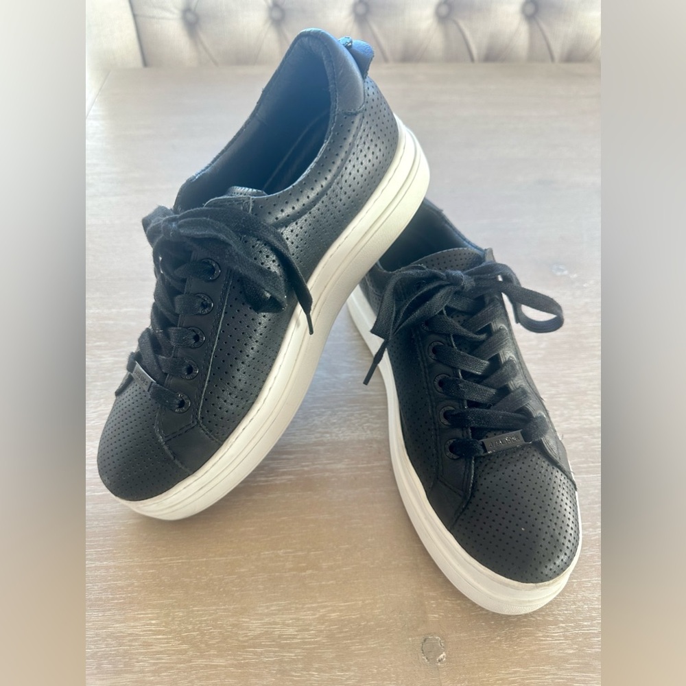 J/SLIDES Women’s Platform Sneakers - Black - Size 8